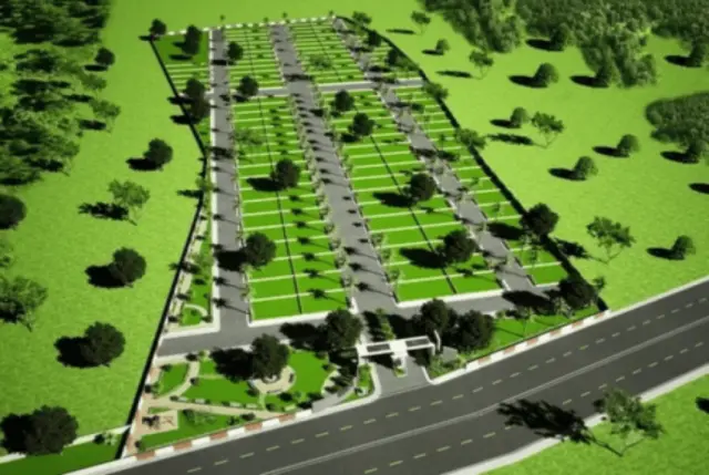 Green Plots Layout Grid